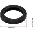 thumbnail image 3 of Key Caps Covers Rings, 15 Pack 1.2" Keys Identifiers Covers Coding Tags Marker Round Silicone Sleeve for Office House Apartment, Black, 3 of 5