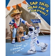 Ruko 1088 Smart Robots for Kids, Large Programmable Interactive RC Robot with Voice Control, APP Control, Present for 4-9 Years Old Kids Boys and Girls, Blue