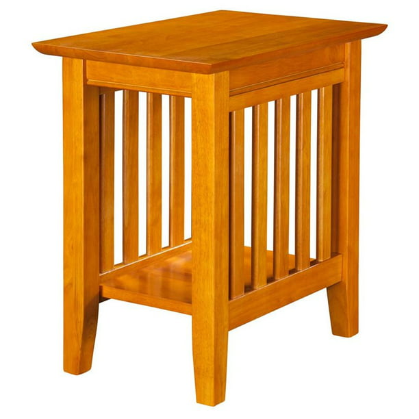 Mission Chair Side Table in Walnut or Caramel - Walmart.com - Walmart.com