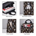 thumbnail image 3 of Fuzoiu Jumping Skull Print Lightweight Daypack,Weekender Bag for Men and Women, Travel Backpack with Padded Straps for School, Travel & Work, 3 of 7