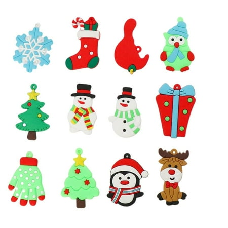 

Seroniy 12PCS Christmas Pendant Christmas Tree Decoration Gingerman Hanging Pendant Gift for Friends and Family