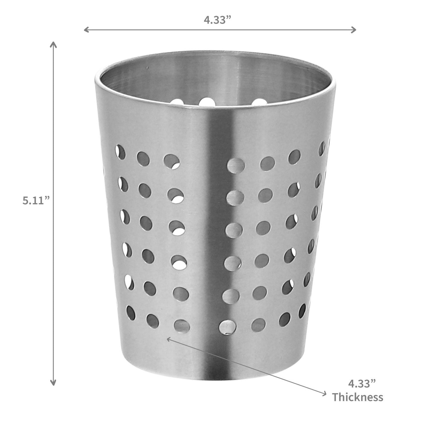 Stainless Steel Cutlery Holder 4.33" X 5.11"