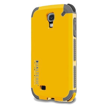 PureGear DualTek Extreme Shock Case - Protective cover for cell phone - rubber-coated plastic - matte kayak yellow - for Samsung Galaxy (Best Protective Case For Samsung Galaxy S4)
