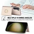 thumbnail image 3 of ELEHOLD Case for Samsung Galaxy S23 Plus,Business PU Leather Stand Case with Card Holder & Ring Holder,White, 3 of 7