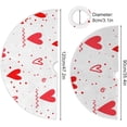 thumbnail image 3 of Coolnut Valentine's&nbsp;Day Love Heart&nbsp;Tree&nbsp;Skirt Double&nbsp;Layers Xmas Tree Skirts, Valentine's&nbsp;Day Holiday Party Indoor Outdoor Home Office Ornaments, 36", 3 of 6