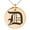 Rose, variant on Stainless Steel Letter D Initial Old English Monogram Engraved Small Medallion Circle Charm Pendant Necklace