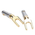 thumbnail image 3 of Speaker Wire Connector,2pcs U Spade Speaker Speaker Plug Speaker Connector Solid Performance, 3 of 8