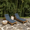 thumbnail image 3 of ARDEN earthFIBER Outdoor Chaise Cushion, 21 x 72, Water repellent, Fade Resistant, Cushion for Chaise Lounger 21 x 72, Sapphire Blue Garden Trellis, 3 of 8