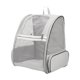 thumbnail image 3 of Mochila para mascotas perfecl bolsa de transporte para gatos y perros malla totalmente ventilada Gris, 3 of 8