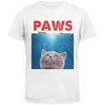 thumbnail image 1 of PAWS White Adult T-Shirt, 1 of 1