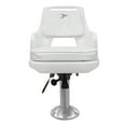 thumbnail image 2 of Wise 8WD015-710 Offshore Series Standard Pilot Chair Cushions with 15" Fixed Height Pedestal & Seat Slide Mount, 2 of 14