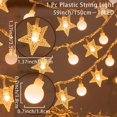 thumbnail image 1 of Guirnalda de luces Led Huiran con batería, copo de nieve, alce, árbol de Navidad, luz navideña para decoración de árbol de Navidad de jardín, 1 of 4