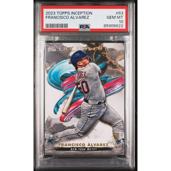 Graded 2023 Topps Inception Francisco Alvarez #63 Rookie RC Baseball Card PSA 10 Gem Mint