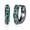 Green, variant on Platinum Gun Plated Brown Huggie Hoop Earrings Huggies Zircon Latch Back Clasp L669