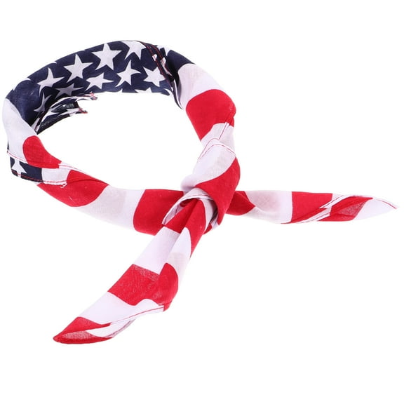 HONMEET Usa Flag Bandana Printed Headband for Independent Day Celebrations