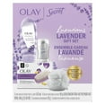 thumbnail image 1 of Luxurious Lavender Premium Gift Set with Secret Aluminum Free Deodorant, Olay Moisture Ribbons, Olay Age Defying Bar Soap and Shower Puff, 1 of 7