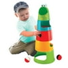 Rainbow Stacker Roll & Swirl Ball Ramp Toddler Toy By Zig Zag Kid - Includes 5 Layers PLUS 3 Large Rolling Balls