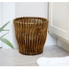 Household Essentials Small Reed Willow Waste Basket