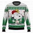 thumbnail image 3 of Suéter navideño feo de Charlie Brown y Snoopy, sudadera con capucha de dibujos animados de anime para hombres y mujeres, 2025, 3 of 5