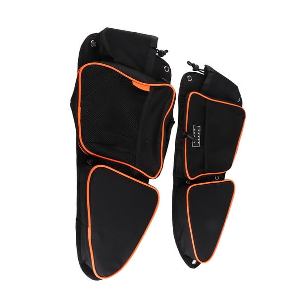 2pcs Soporte de la Taza de la Bolsa de Almacenamiento de la Puerta del Lado Delantero para RZR XP Turbo Turbo S 1000 S900, Con Bolsa de Puerta Utv, Diseñada Con Un Bolsillo