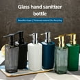 thumbnail image 4 of vnanda Distributeur de Shampooing 350ml Distributeur de Savon Rechargeable en Verre Portable Étanche Réutilisable Multifonctionnel Lotion Shampooing Rince-Bouche Cosmétique, 4 of 8