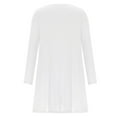 thumbnail image 6 of IROINNID Long Sleeve Dress for Women Long Sleeve Solid Round Neck Ladies Loose Mini Dress,White, 6 of 6
