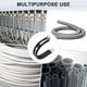 thumbnail image 5 of Uxcell 6 Paquete de Abrazaderas de Cable 46 mm Acero Inoxidable 304 Goma Forma R para Tubo, 5 of 7