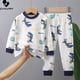 thumbnail image 4 of Conjunto de pijama para niños y niñas, camiseta de manga larga con estampado de dibujos animados, Tops con pantalones, ropa de dormir para otoño, novedad de 2023, 4 of 4