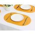 thumbnail image 6 of Unique Bargains Faux Leather Placemats for Kitchen Washable Table Placemats Blue Yellow, 6 of 7