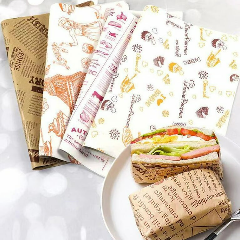 Waxed Greaseproof Paper Deli Paper Sheets, Paper Liners for Food