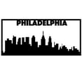 thumbnail image 3 of Philadelphia City Skyline Landscape - Beautiful Solid Steel Home Decor Decorative Accent Metal Art Wall Sign, 3 of 3