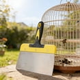 thumbnail image 2 of Stainless Steel Bird Cage Poop Scraper Tool with Ergonomic Handle for Quick Chicken Coop and Aviary Cleaning Reusable Pet Supplies, 2 of 4
