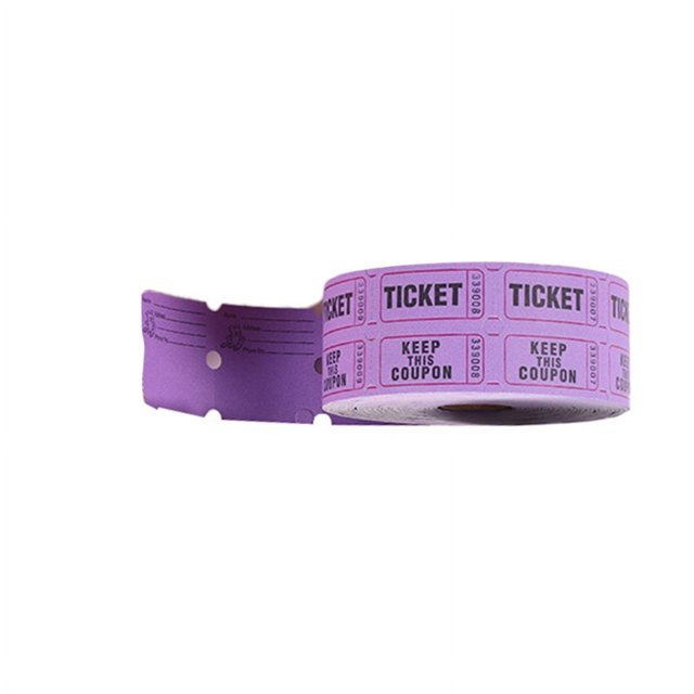 1 Rouleau 1000 Unités Billets de Tirage Numérotés Rouleau de Billets Simple pour Fête pour Violet