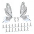 thumbnail image 1 of GUOOL 40Pcs Butterfly Flower Wrapping Paper Floral Wrapping Paper for Thanksgiving white, 1 of 9