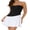 Multi-Color, variant on Rdhnmea Women Strapless Tube Top Mini Dress Off Shoulder Sleeveless Drop-Waist A Line Short Dress Summer Patchwork Dress