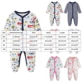 thumbnail image 4 of JUMEYU Newborn Romper Baby Girl Girl Knit Long Sleeve Romper Round Neckline Cozy Fall Spring Snap Button Romper 0 3 6 9 12 18 Months (Black,0-3 Months), 4 of 5