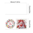 thumbnail image 3 of FLOPESN 6Pcs DIY Folding Greeting Card Diamond Art Painting Creative Design Foldable Thank You Cards Set for Birthday Valentine's Day Crafts Gift-Love, 3 of 8