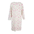 thumbnail image 6 of Elegant Emily Women's 100% Polyester Fleece Zipper Front Duster Robe-Mint Floral-Medium, 6 of 6