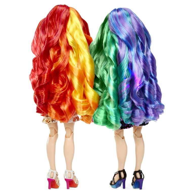 Poupées-mannequins Rainbow High de série spéciale, paquet de 2 jumelles,  Laurel and Holly De'Vious 