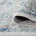 thumbnail image 6 of Luxee Designs Alexandria Bordered Pattern 3x11 Runner Rug for Entryway Indoor Boho Rugs - Gray/Sea Blue, 6 of 8