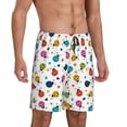 thumbnail image 2 of Sikiie Ladybugs And Flowers Mens Pajama Shorts, Lounge Pant, Men's shorts，Sleep Pj Shorts for Men-4X-Large, 2 of 6