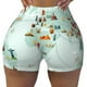 thumbnail image 2 of Fotbe World Travel Map Shorts Sin Costuras – Shorts Deportivos de Cintura Alta para Mujer, Elásticos para Gimnasio, Yoga, Running o Ciclismo-Medium, 2 of 8