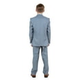 thumbnail image 3 of Boys Suit Set Solid Textured Notch Lapel With Matching Vest & Pants With Free Shirt & Tie, 3 of 6