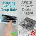 thumbnail image 3 of Colector De Pelo, Extraíble Reutilizable Evita Que El Drenaje Obstruya El Recogedor De Pelo Multiusos Para Bañera, 3 of 7