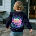thumbnail image 4 of Garronmavis Cute Axolotl Toddler Girl Sweatshirt 2T Warm Pullover Drop Shoulder Sweater Top Ruffle Pullover Crewneck Long Sleeve Shirt Stylish Girls Crewneck Sweatshirt for Toddler Kids, 4 of 7