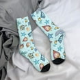 thumbnail image 5 of Daiia Sea Shells 2 Print Crew Socks – Soft Breathable Long Socks for Men & Women, Moisture-Wicking & Comfortable Daily Wear Socks, One-Size Fits Most (US 5-11), 5 of 6
