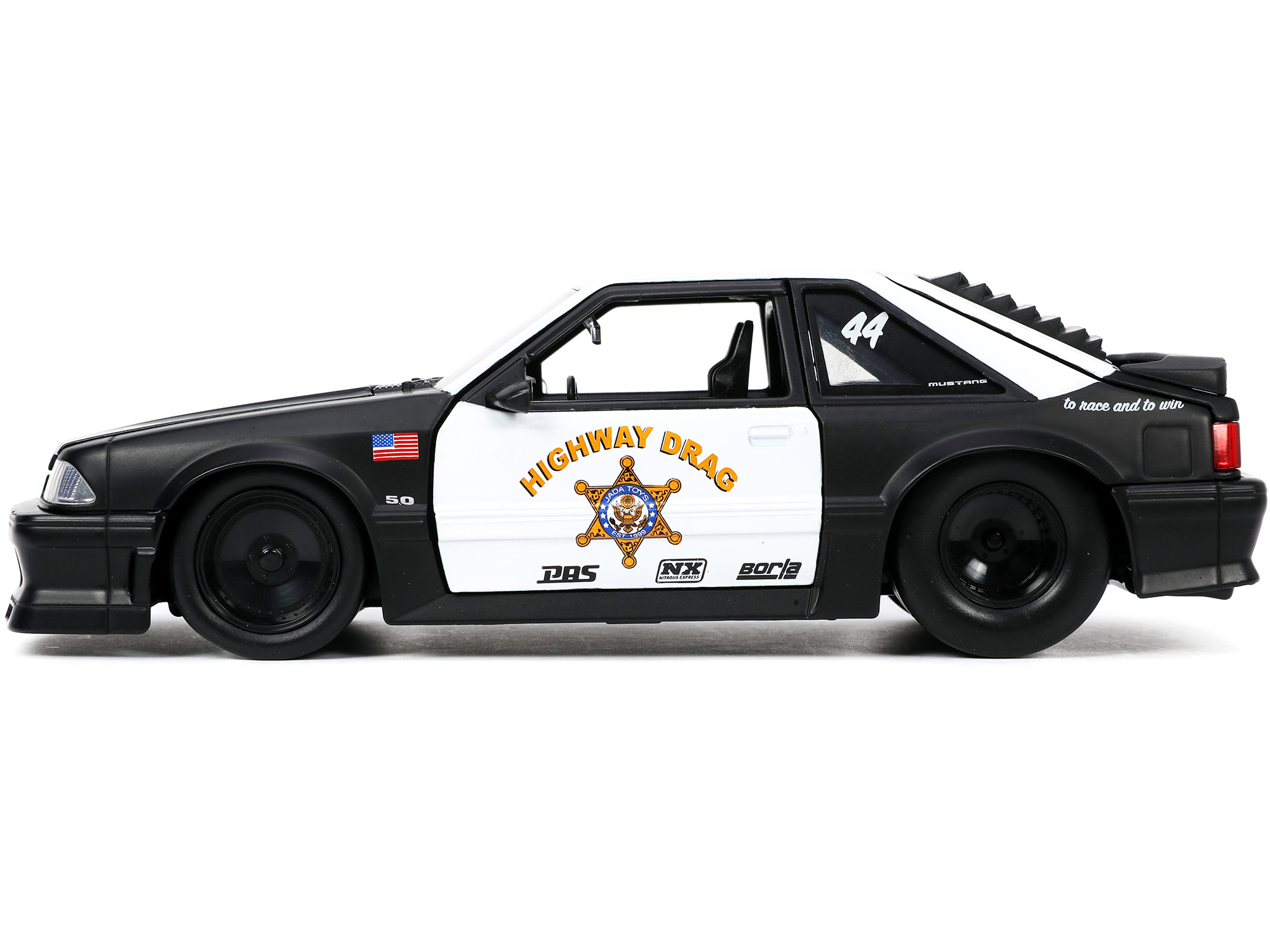 JADA TOYS 1989 Ford Mustang Gt Highway Drag Die Cast Car(Selections May Vary)