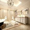 thumbnail image 3 of Rectangular Wall Mirror, Brushed Silver Metal Framed Rounded Corner Bathroom Vanity Mirror, Corner Hangs Farmhouse Mirror for Bathroom, Bedroom, Entryway, Living Room (Horizontal/Vertical), 3 of 9