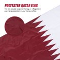 thumbnail image 5 of Bandera de Qatar Bandera de la nación de poliéster bandera de poliéster colgando bandera nacional para qatar HOMEMAXS mx13766886, 5 of 5