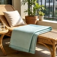 thumbnail image 5 of SUYOLL Ice Silk Cooling Bed Sheet Blanket Summer Breathable Soft Lightweight Smooth Throw Mat For Hot Sleepers Night Sweats Pink 245x225cm Queen Size, 5 of 9